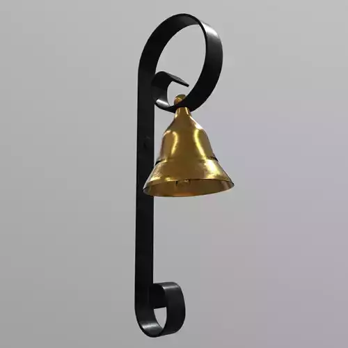 Door Bell 2  Low-poly 3D model