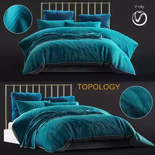 Browse our luxury designed quilt covers 3d model