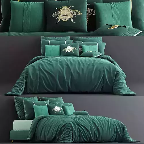 MM Linen Velvet Duvet Cover Set  Miss Lolo 3d model 3D model