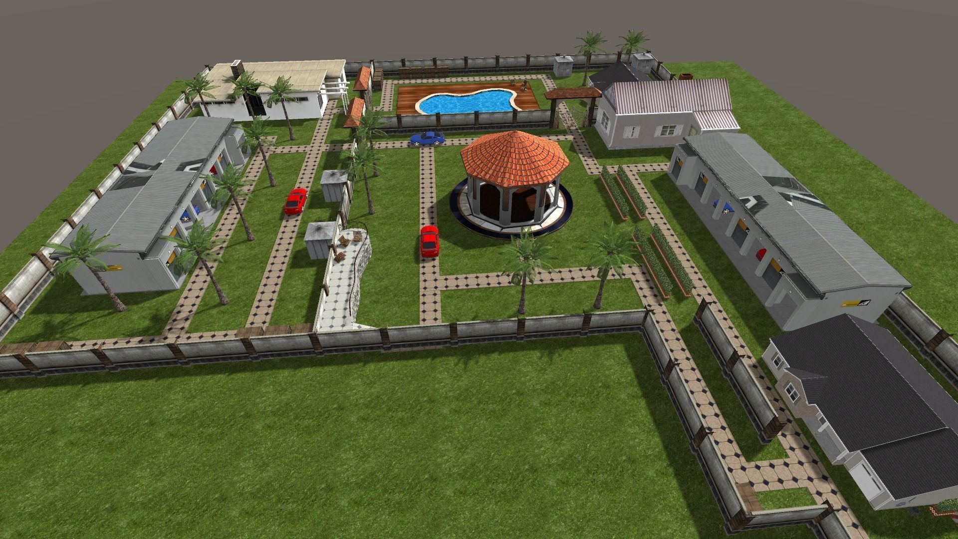 Farm house 3d Environment Unity Low-poly 3D model_1