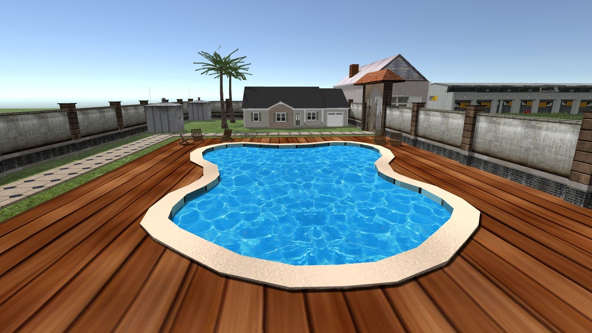 Farm house 3d Environment Unity Low-poly 3D model_7