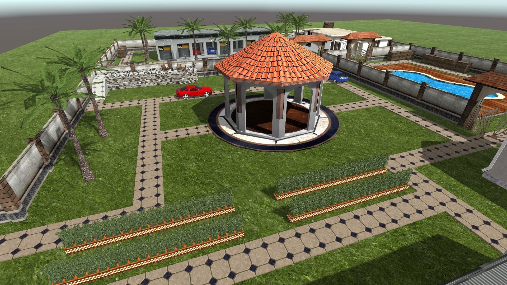 Farm house 3d Environment Unity Low-poly 3D model_2