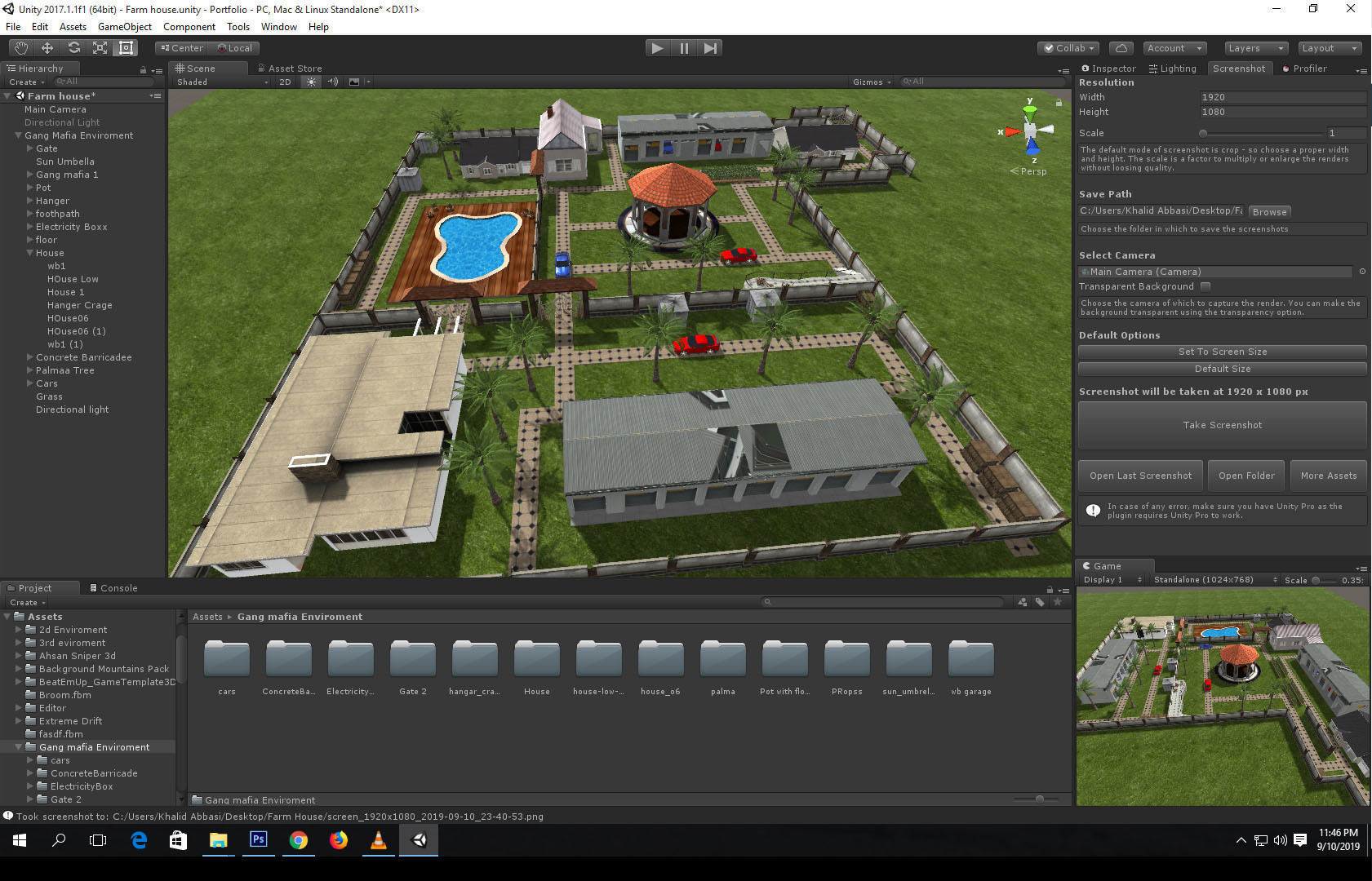 Farm house 3d Environment Unity Low-poly 3D model_5