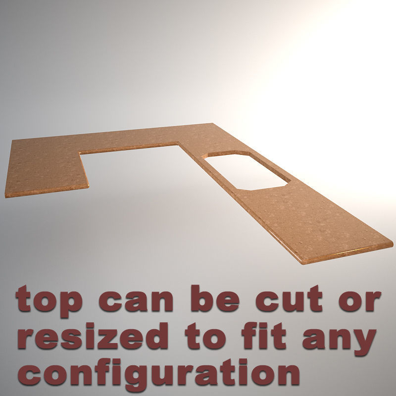 Modular Traditional Kitchen set 3D model_13