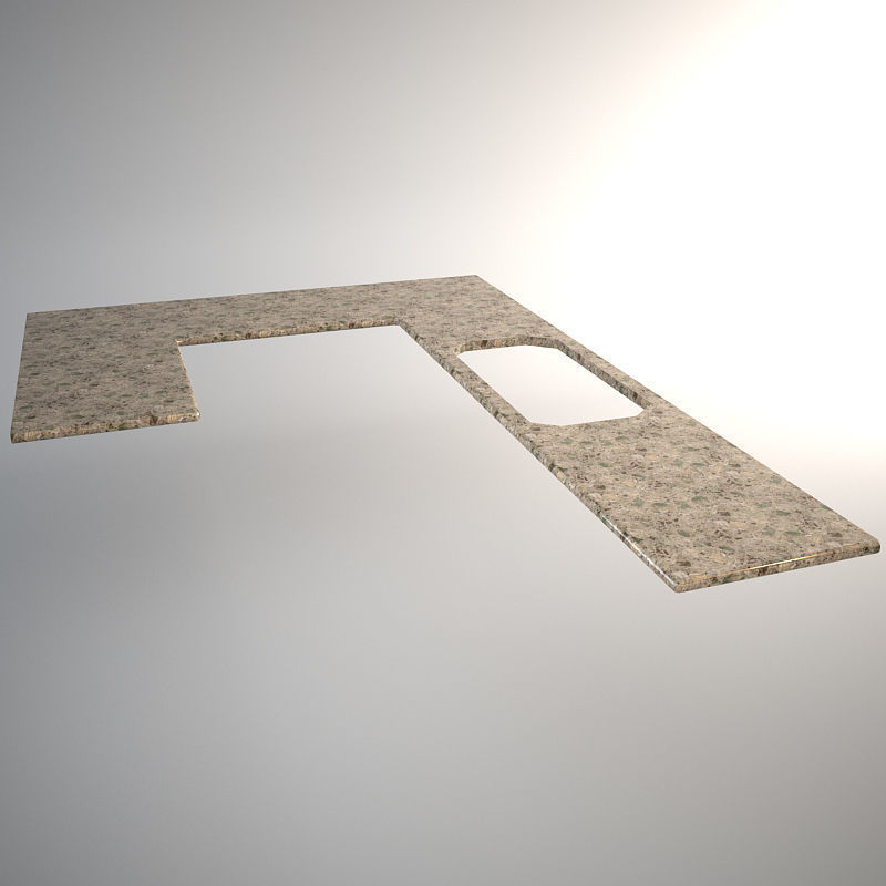 Modular Traditional Kitchen set 3D model_12