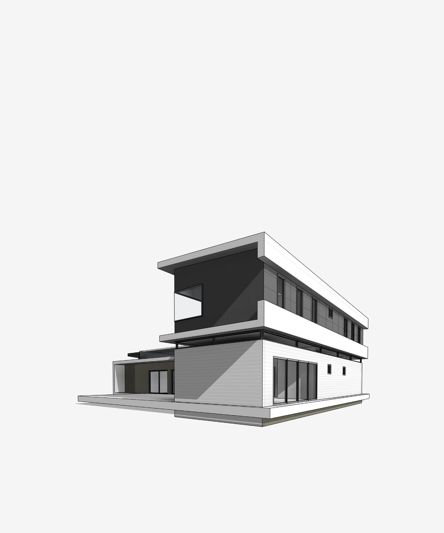 Katonah Residential Villa Revit Model Low-poly 3D model_14