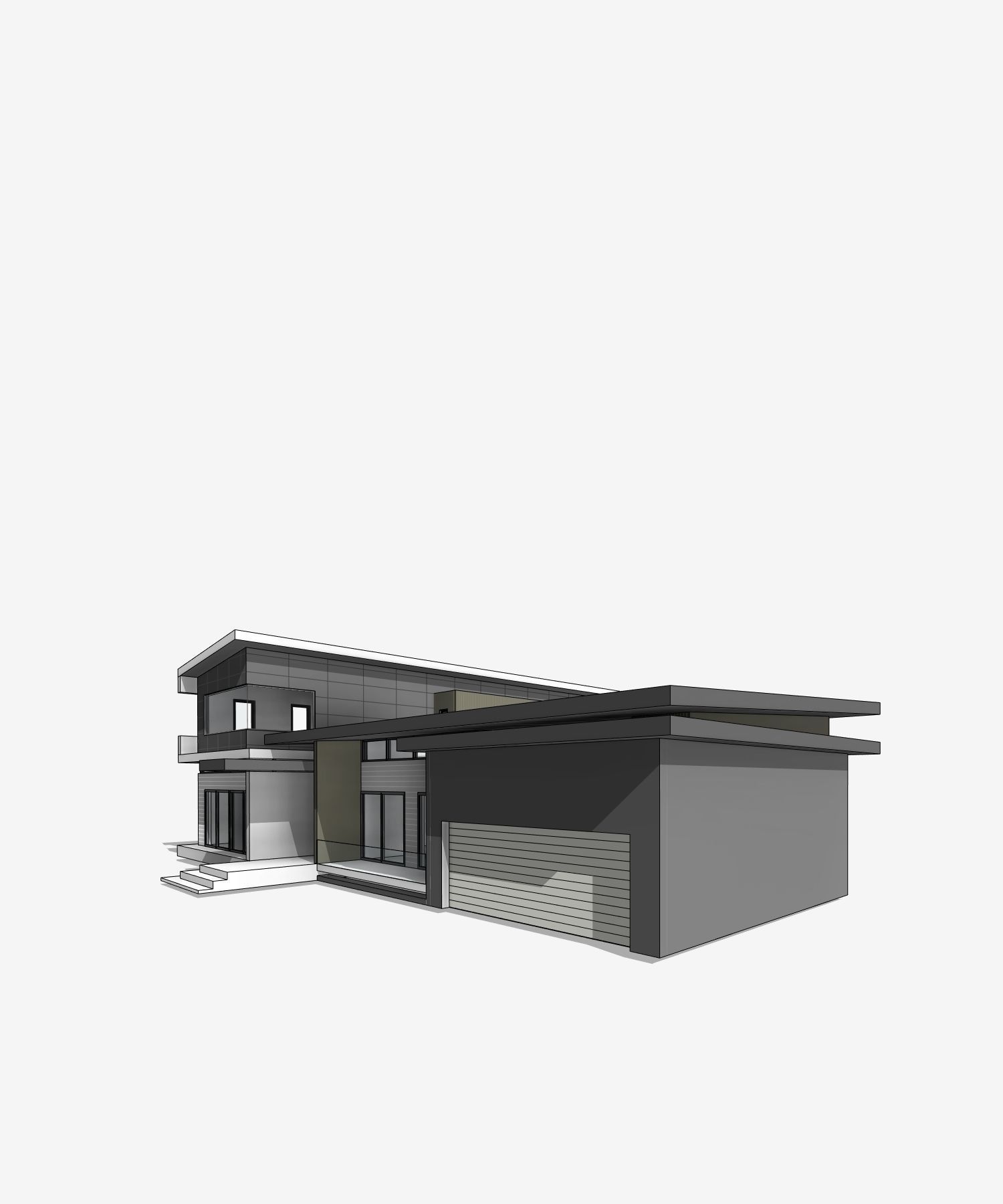 Katonah Residential Villa Revit Model Low-poly 3D model_11