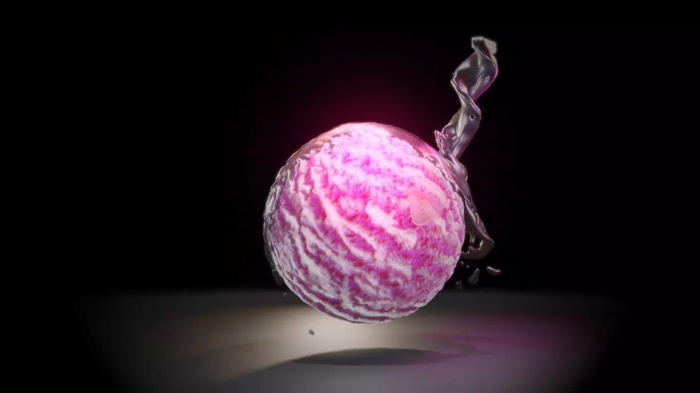 icecream tilable material in 12 colours ready to render Low-poly 3D model_0