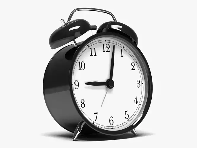 Alarm Clock Low-poly 3D model