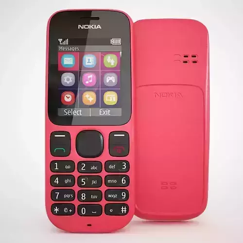 Nokia 100 - Coral Red 3D model