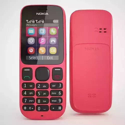 Nokia 101 - Coral Red 3D model