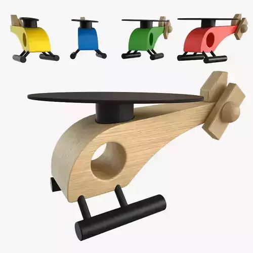 Wooden Helicopter Toy Set