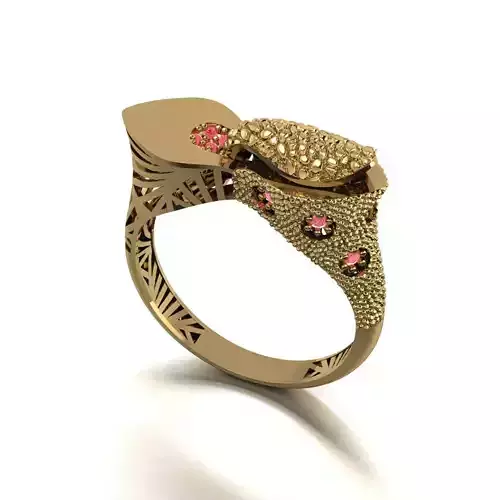new model gold ring with stones