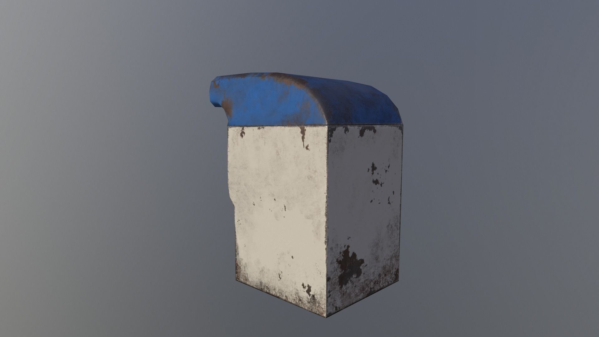 Mail Box Low-poly 3D model_7