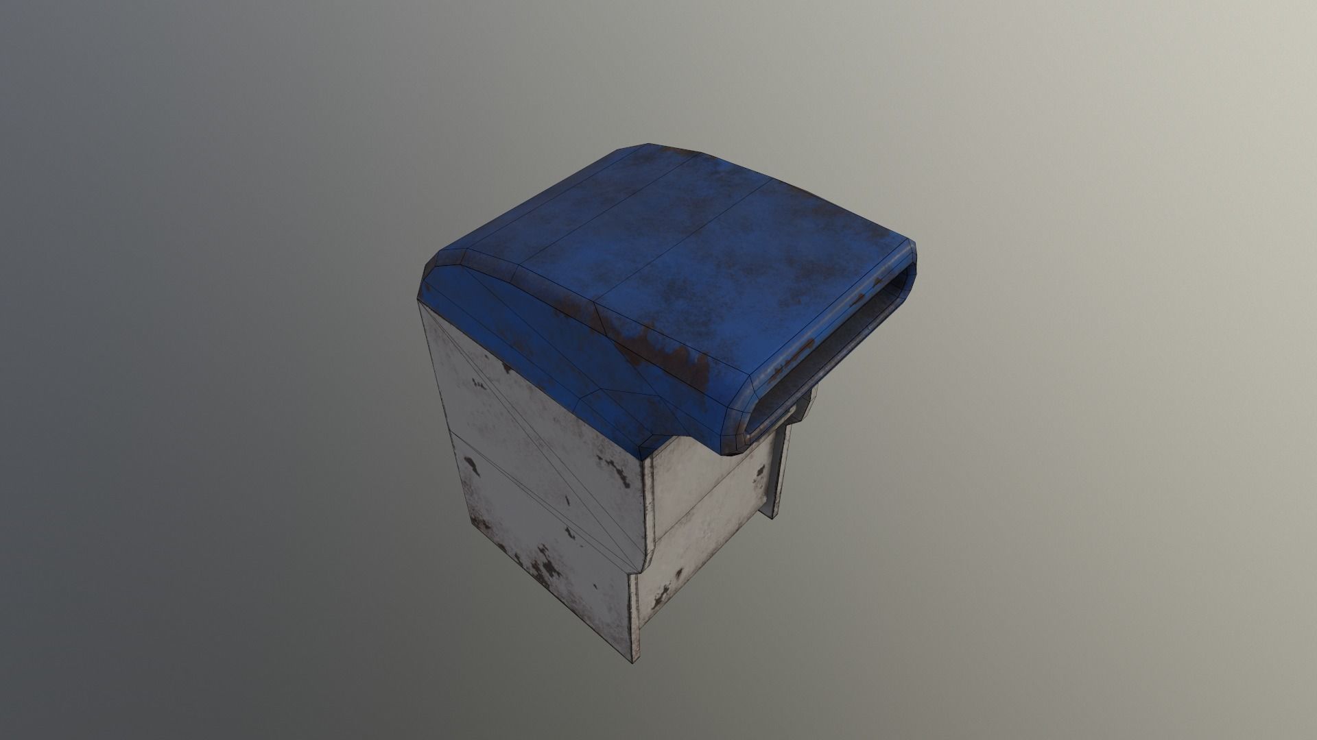 Mail Box Low-poly 3D model_12