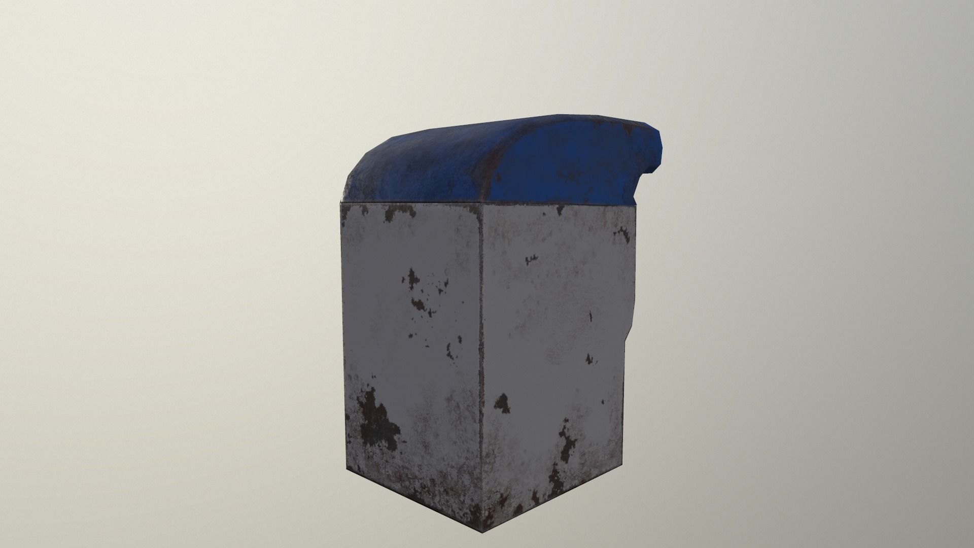 Mail Box Low-poly 3D model_9