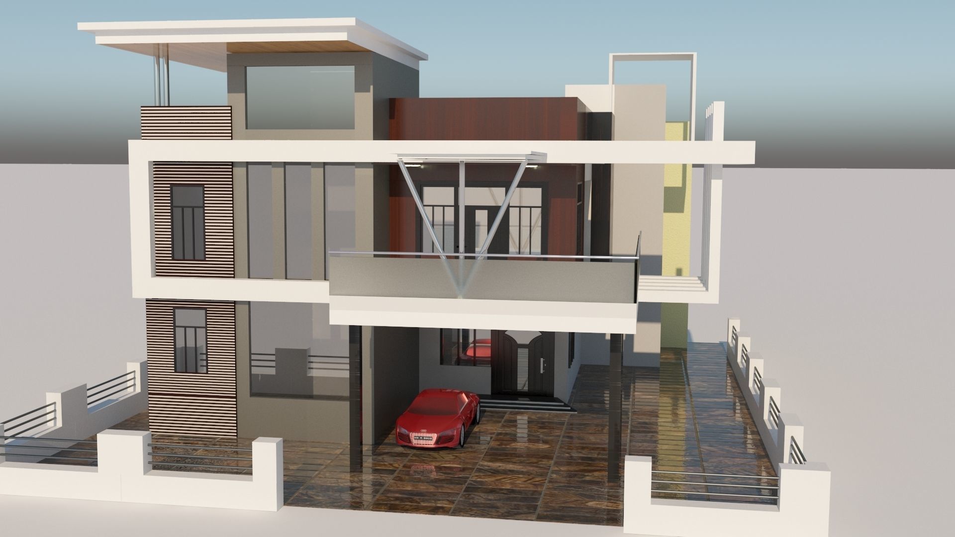 Architectural house 3D model_3
