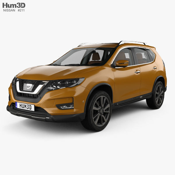 Nissan X Trail With Hq Interior 17 3d Cgtrader