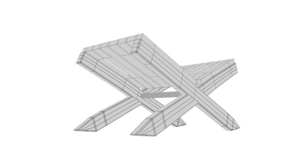 Quran Table Low-poly 3D model_5