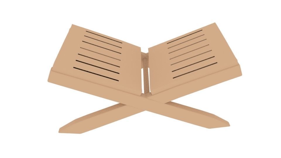 Quran Table Low-poly 3D model_1