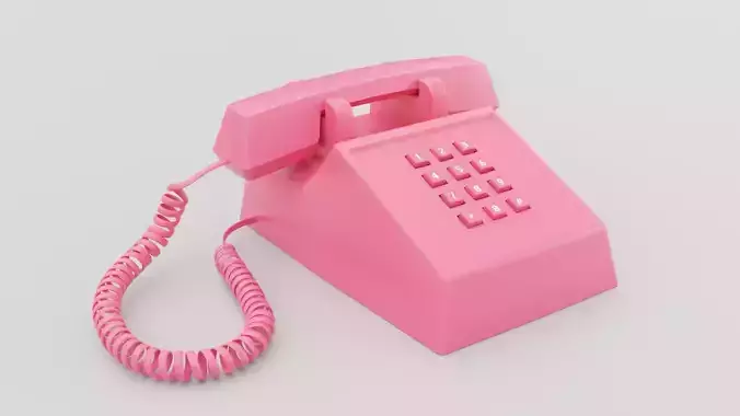 Retro Pink Phone