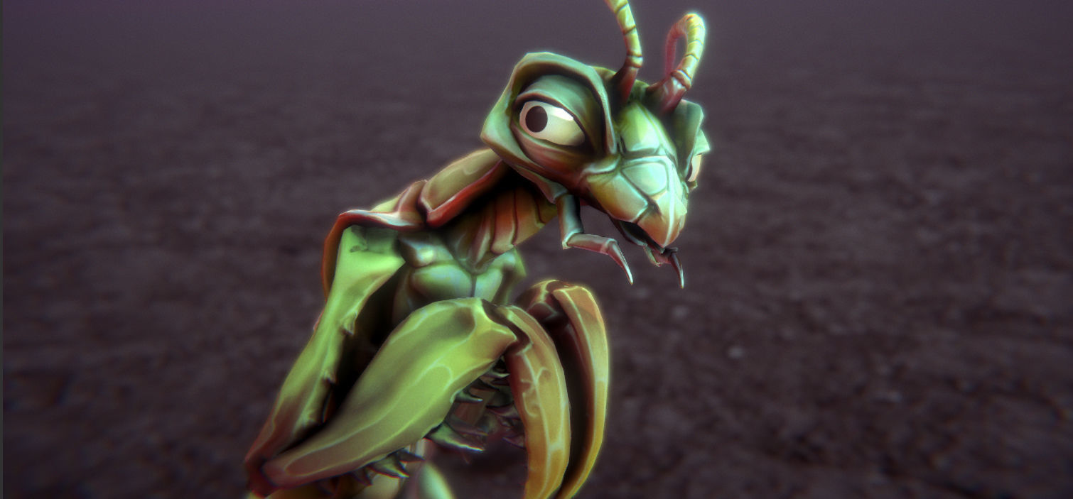 Insect Characters Low-poly 3D model_23