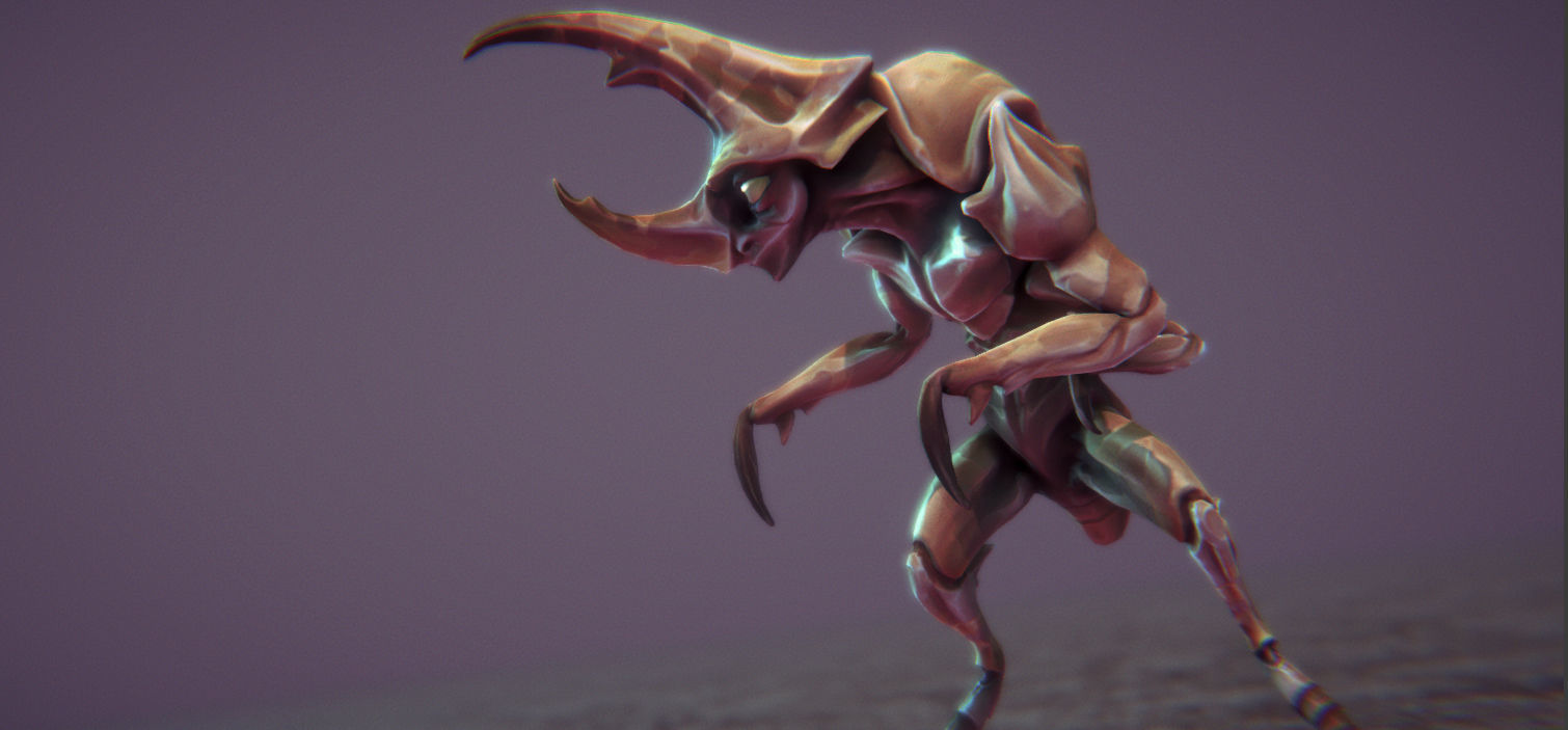 Insect Characters Low-poly 3D model_19