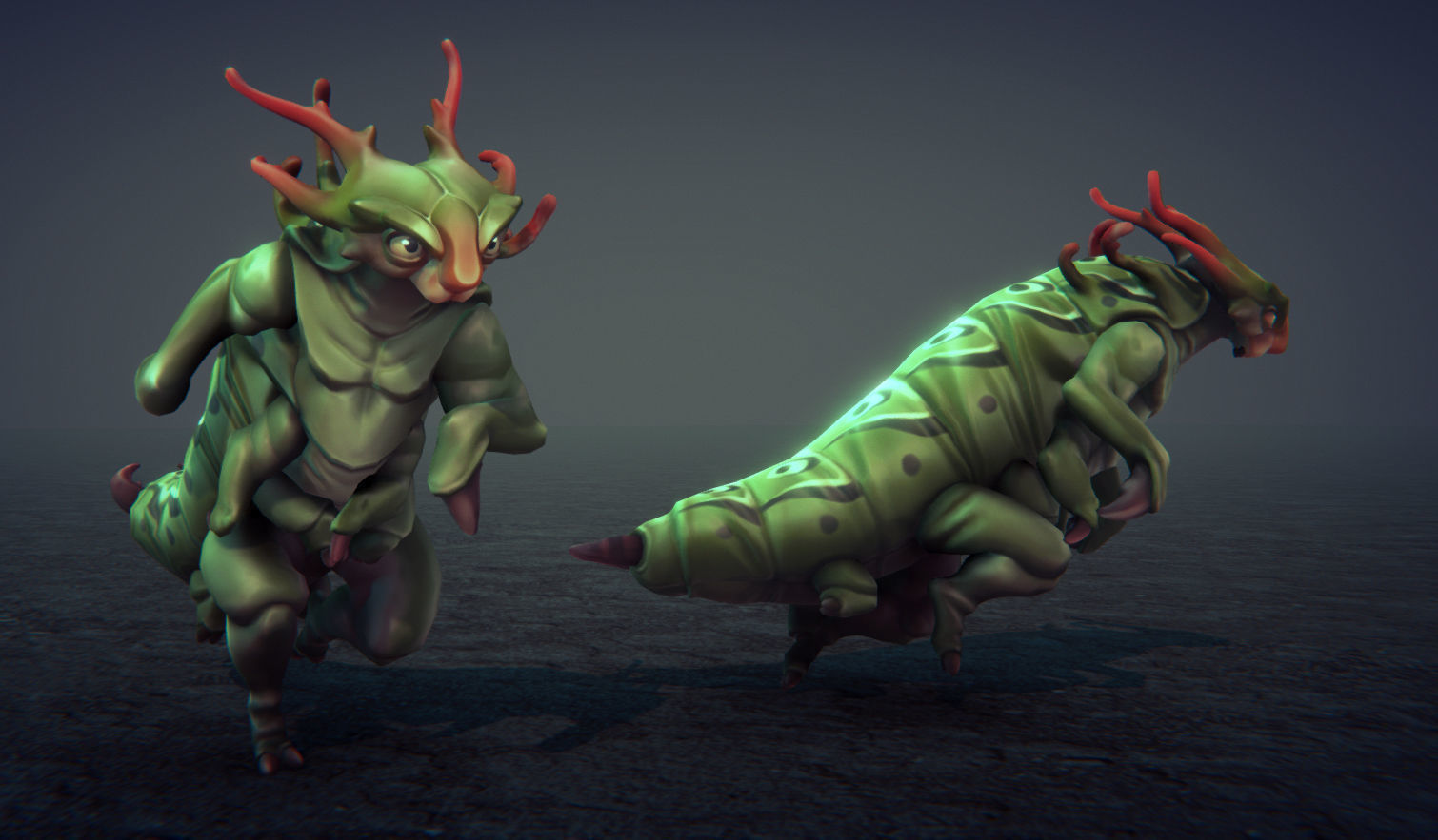 Insect Characters Low-poly 3D model_14