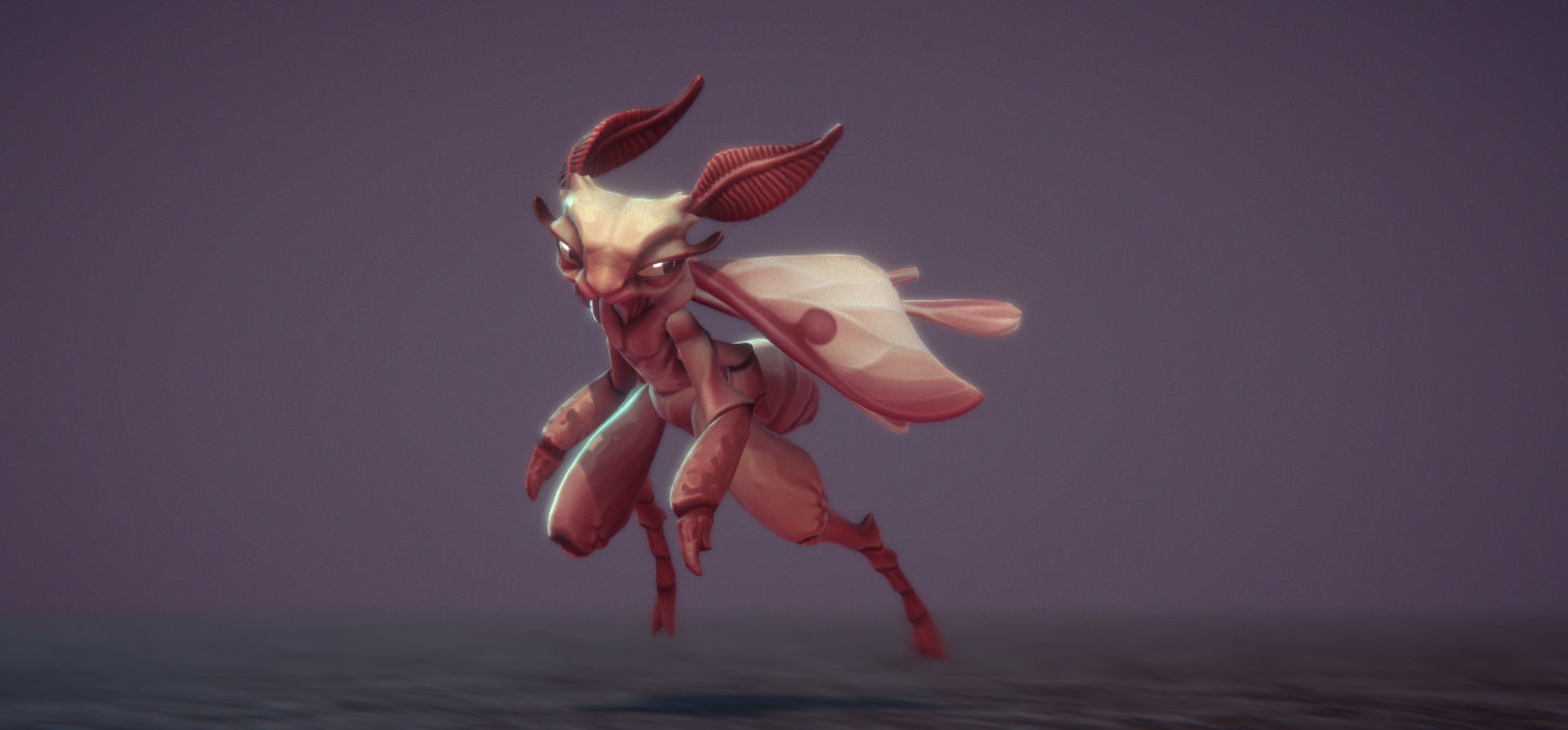 Insect Characters Low-poly 3D model_18
