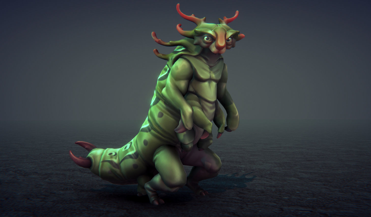 Insect Characters Low-poly 3D model_13