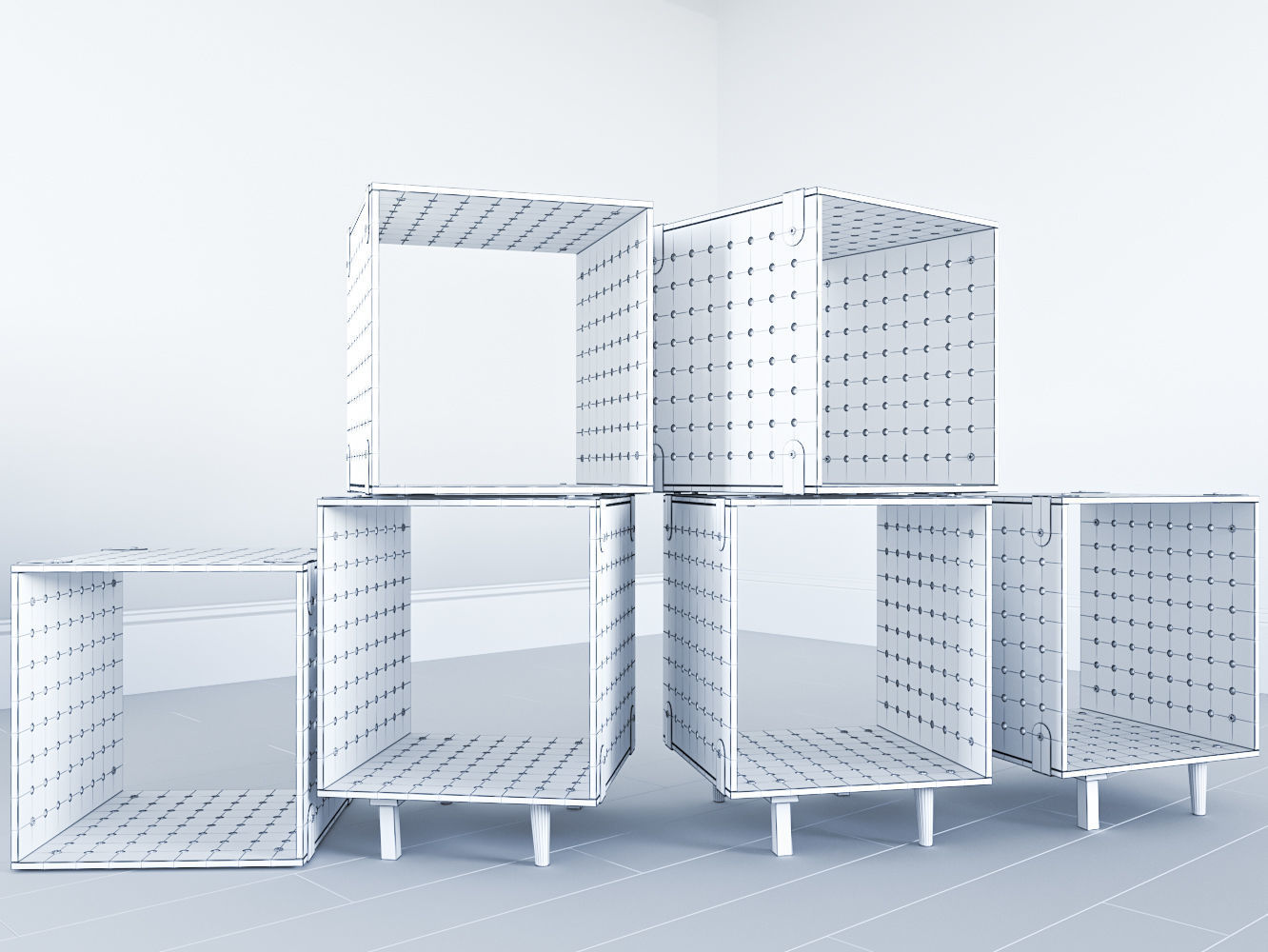 Urban Outfitters Modular Storage Unit 3D model_2