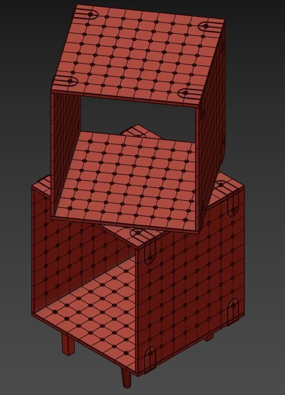 Urban Outfitters Modular Storage Unit 3D model_5