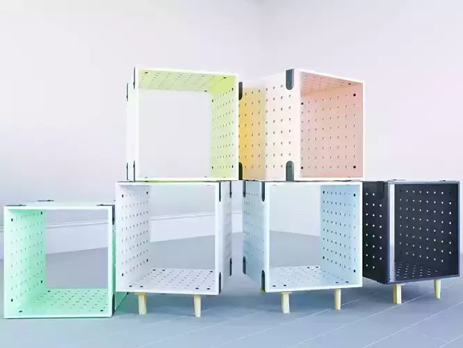 Urban Outfitters Modular Storage Unit 3D model