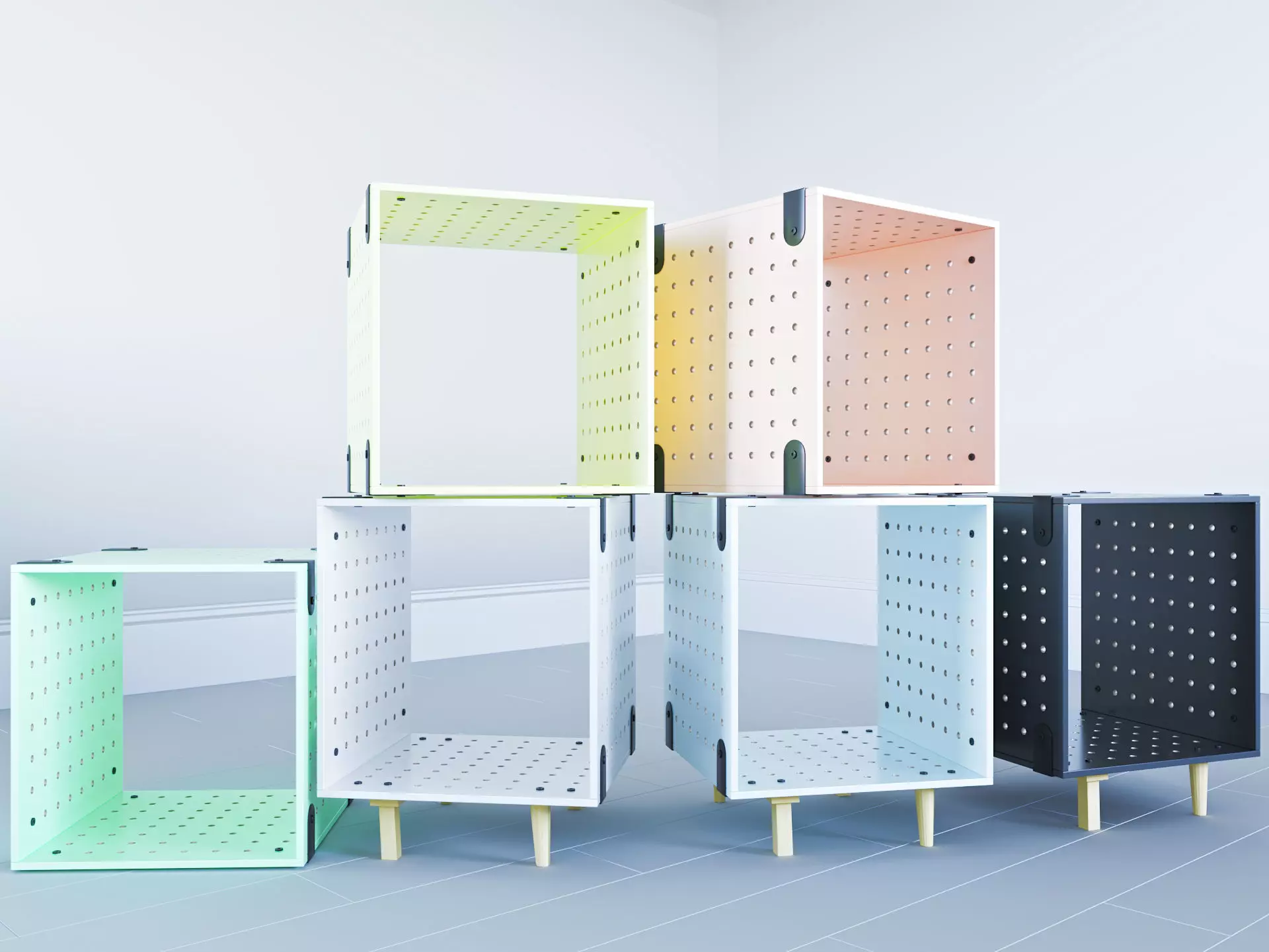 Urban Outfitters Modular Storage Unit 3D model_0