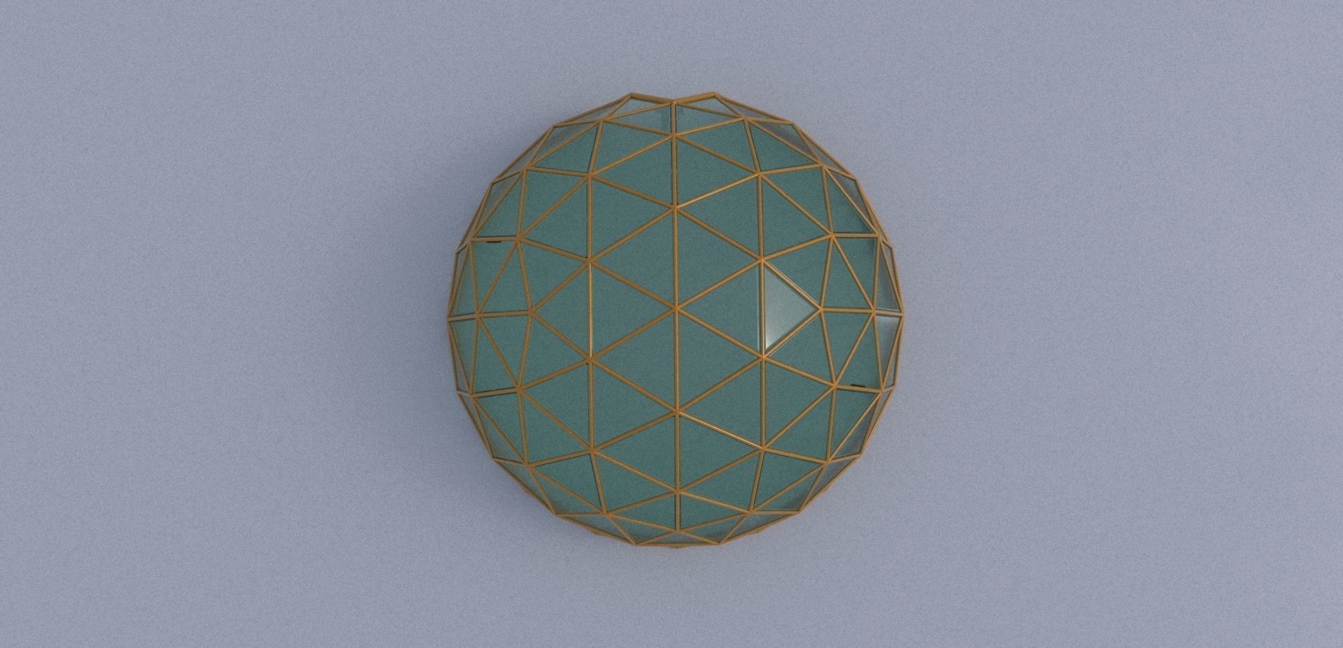 Large dome with glass panels and entry 3d DOME 3D model_4