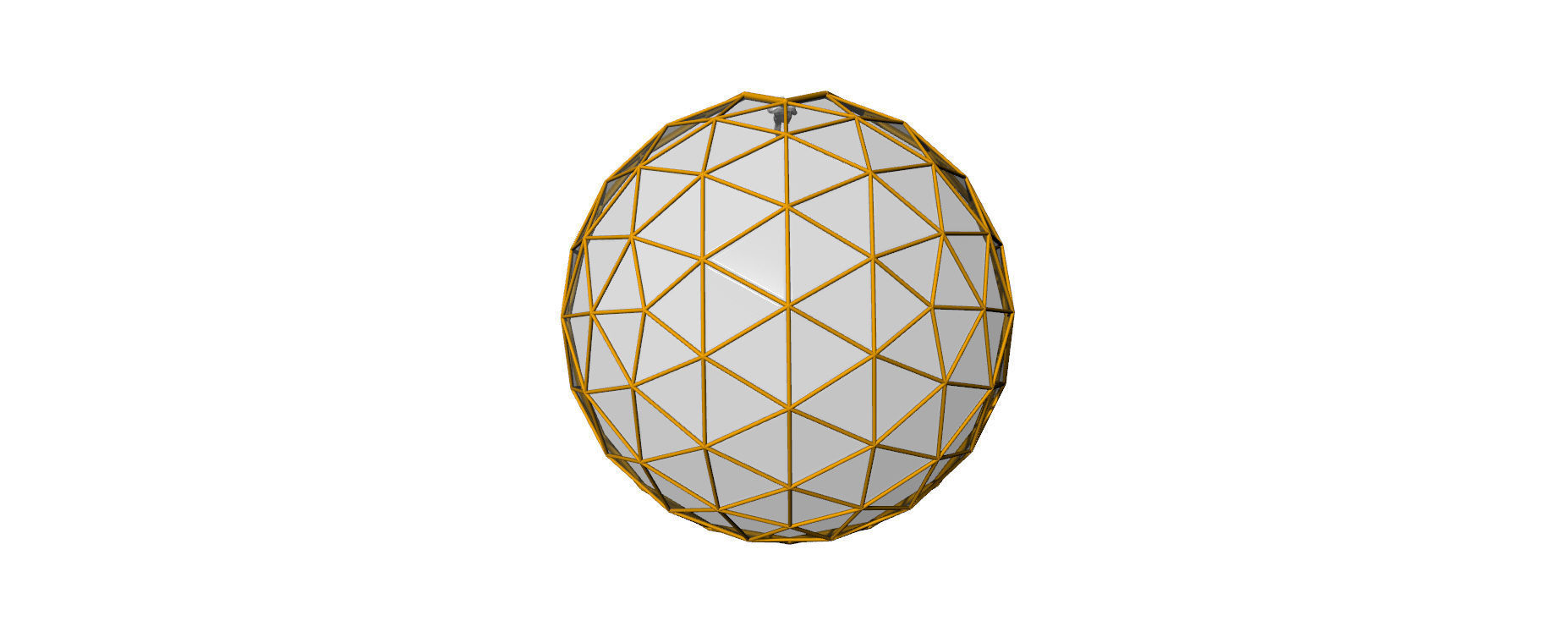 Large dome with glass panels and entry 3d DOME 3D model_16