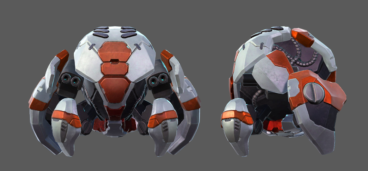 Robot Warriors Low-poly 3D model_20