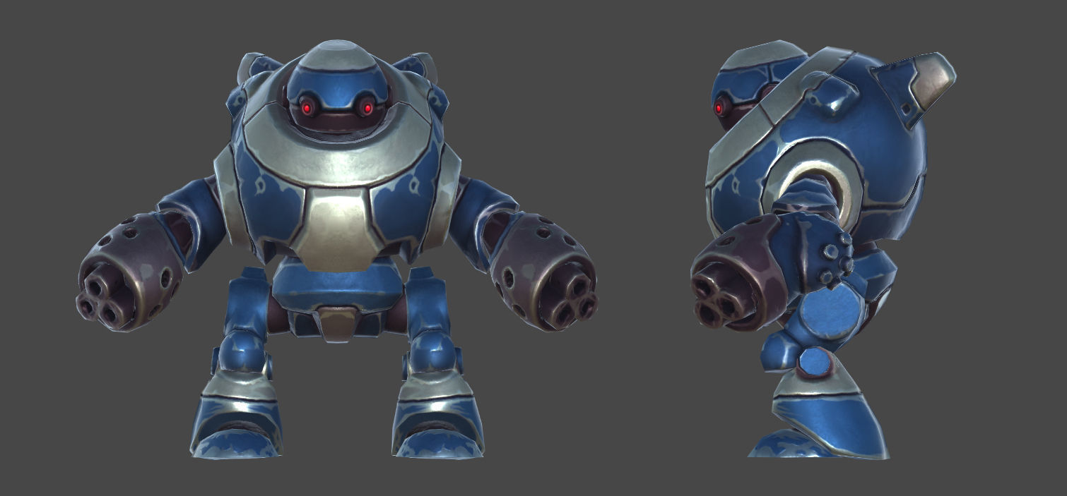 Robot Warriors Low-poly 3D model_17