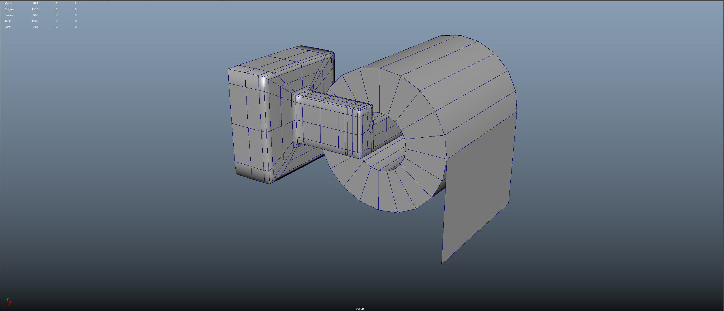 Toilet Paper Low-poly 3D model_6