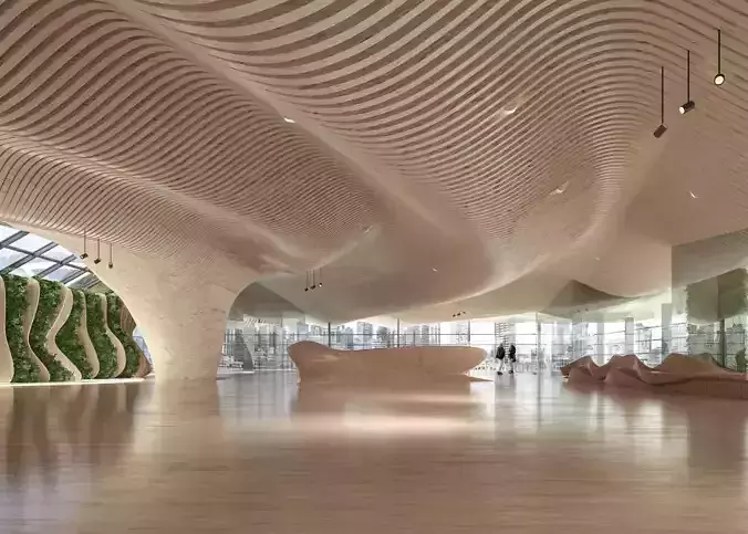 MARCH interior of building with wooden walls