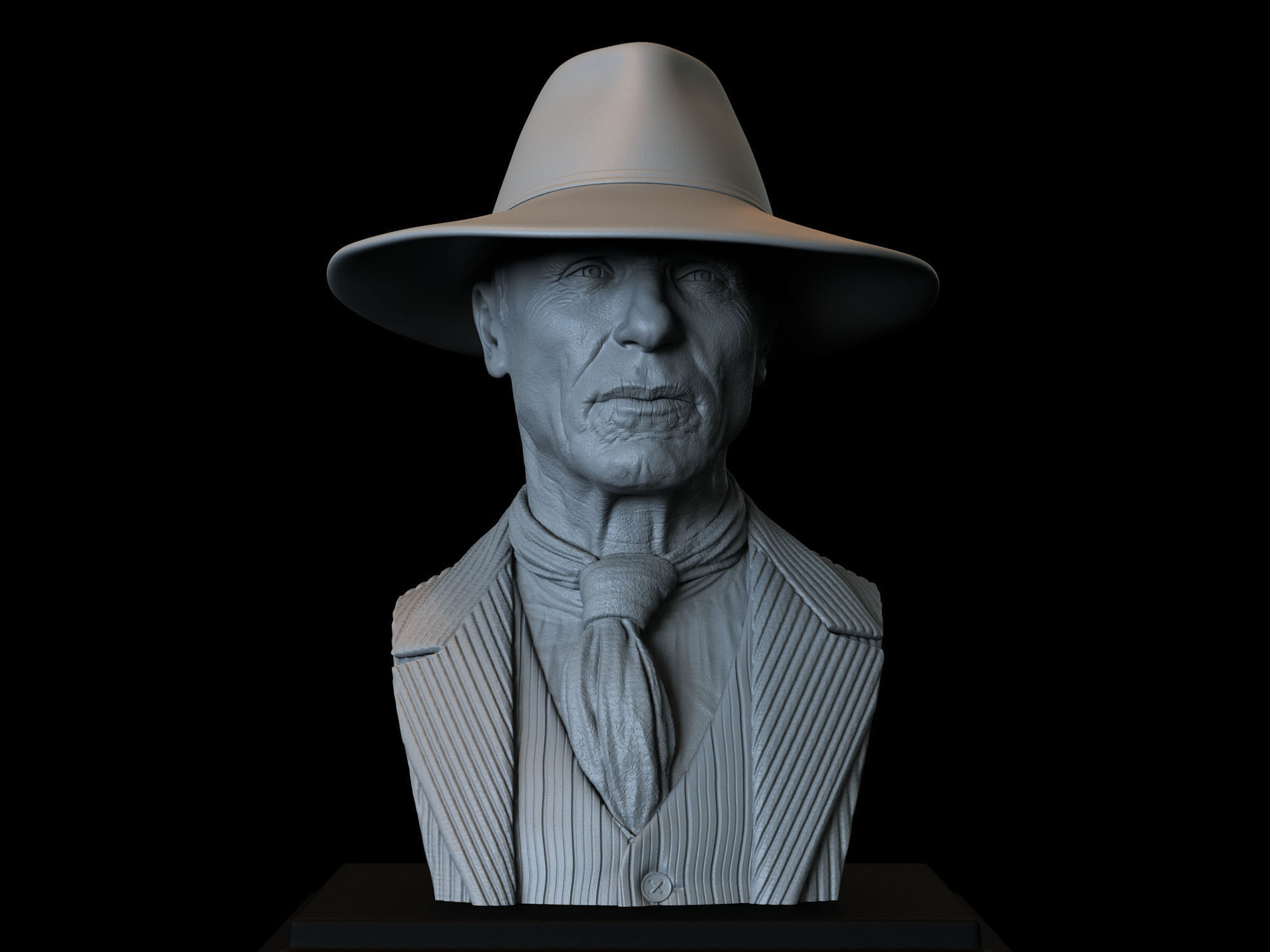 Ed Harris Man In Black from Westworld TV show 3D print model_2