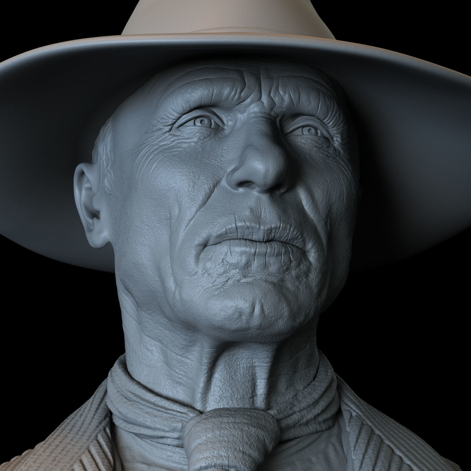 Ed Harris Man In Black from Westworld TV show 3D print model_9