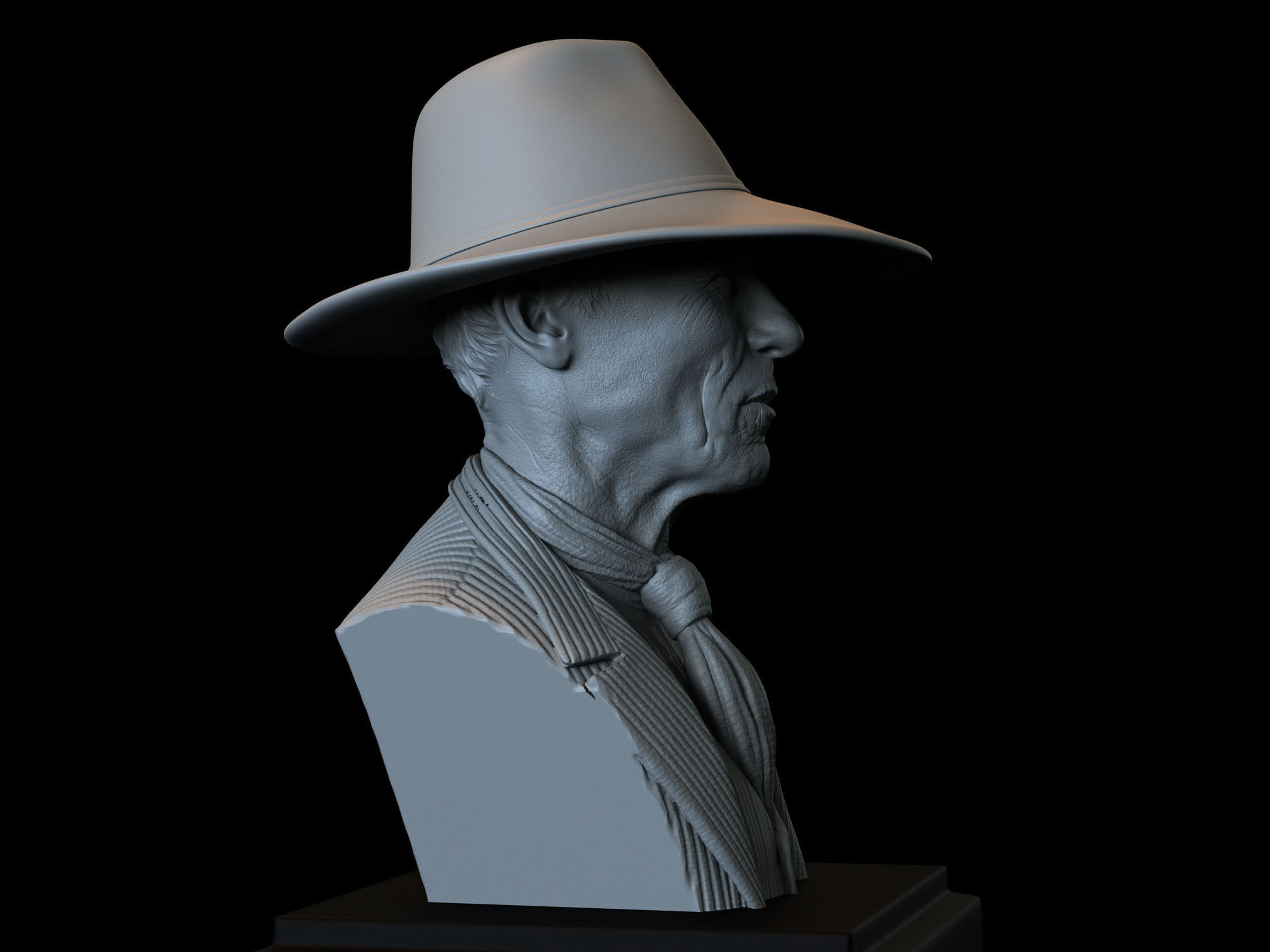 Ed Harris Man In Black from Westworld TV show 3D print model_7