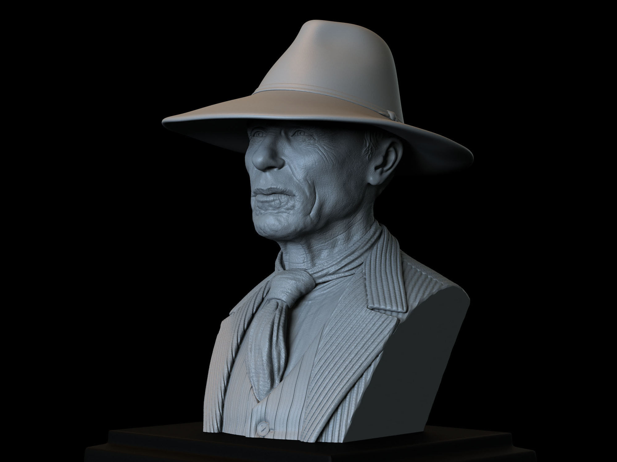 Ed Harris Man In Black from Westworld TV show 3D print model_4