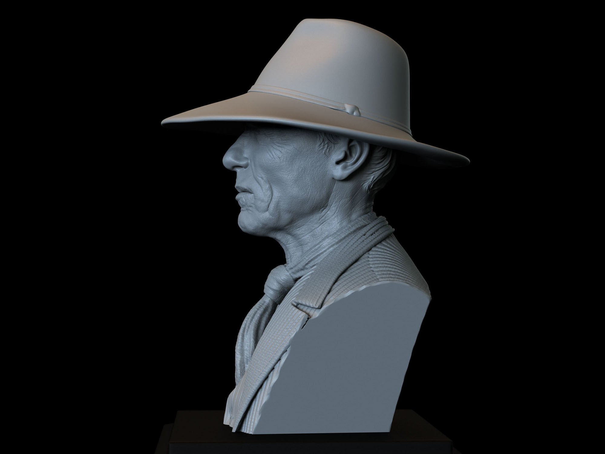 Ed Harris Man In Black from Westworld TV show 3D print model_5