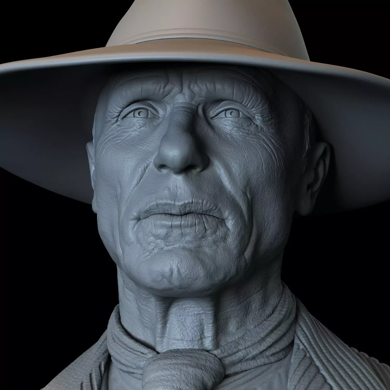 Ed Harris Man In Black from Westworld TV show 3D print model_0