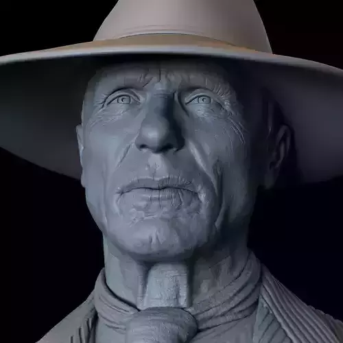 Ed Harris Man In Black from Westworld TV show 3D print model