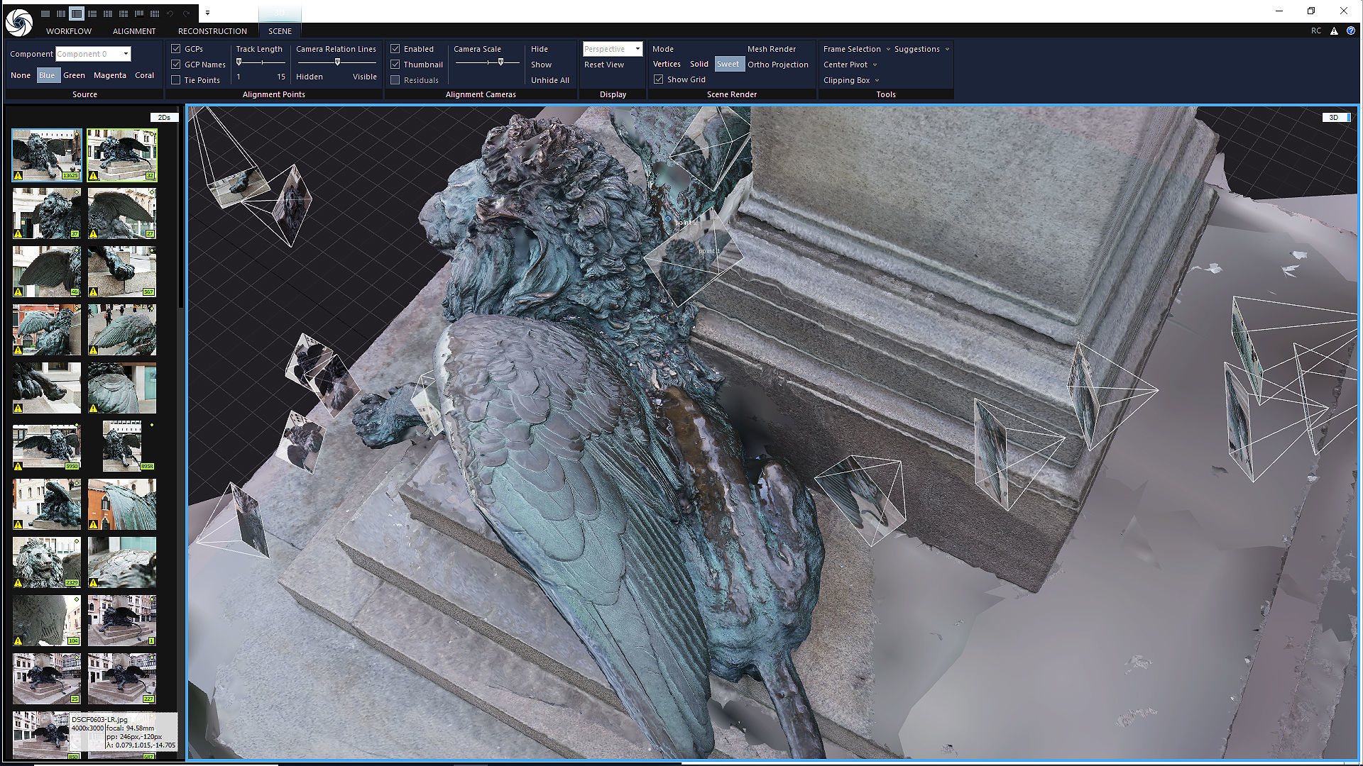 Venice Winged Lion Bronze Sculpture 3D print model_4