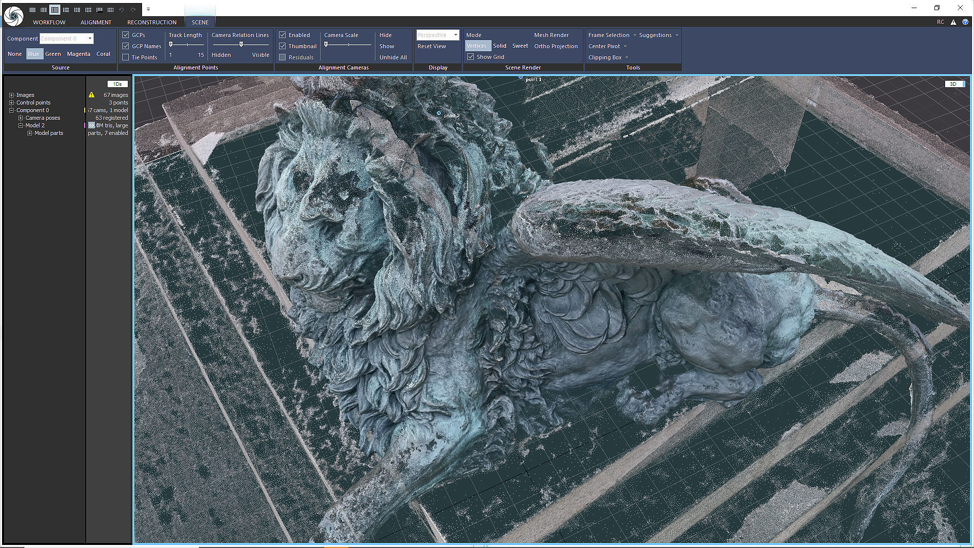 Venice Winged Lion Bronze Sculpture 3D print model_5