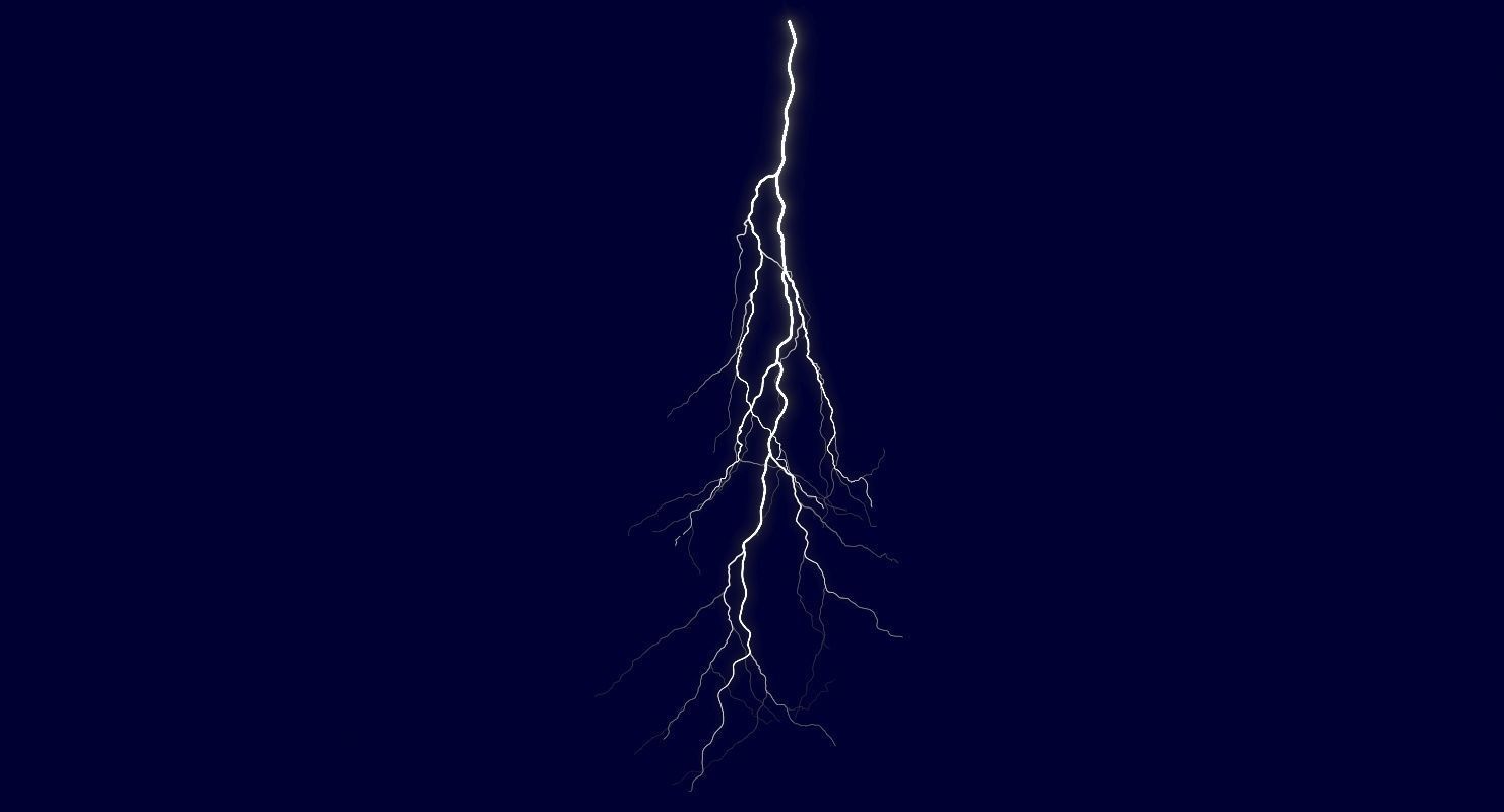 Realistic 3D Lightning CA-02 Low-poly 3D model_2